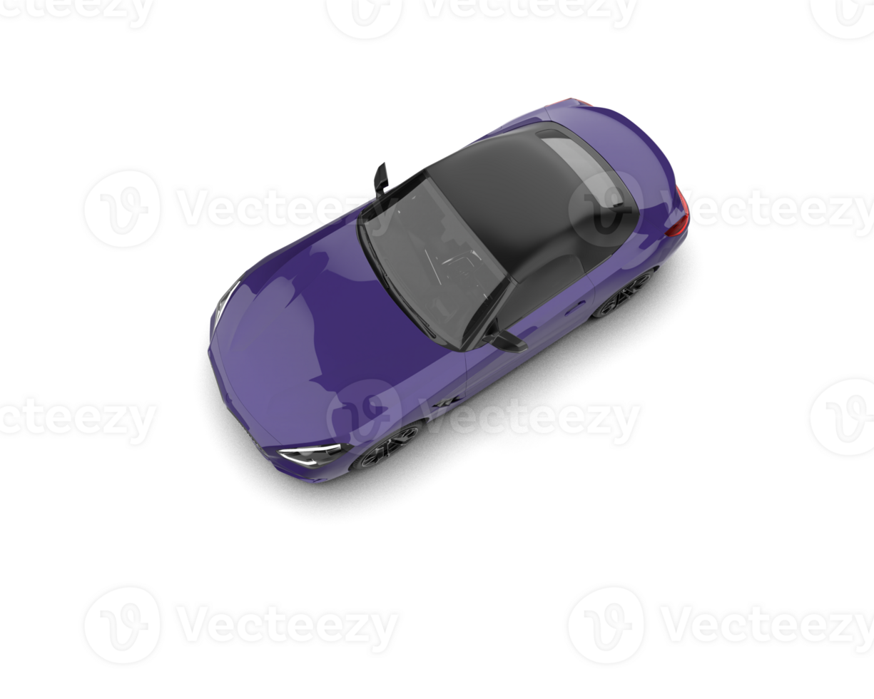 Realistic sport car isolated on background. 3d rendering - illustration png