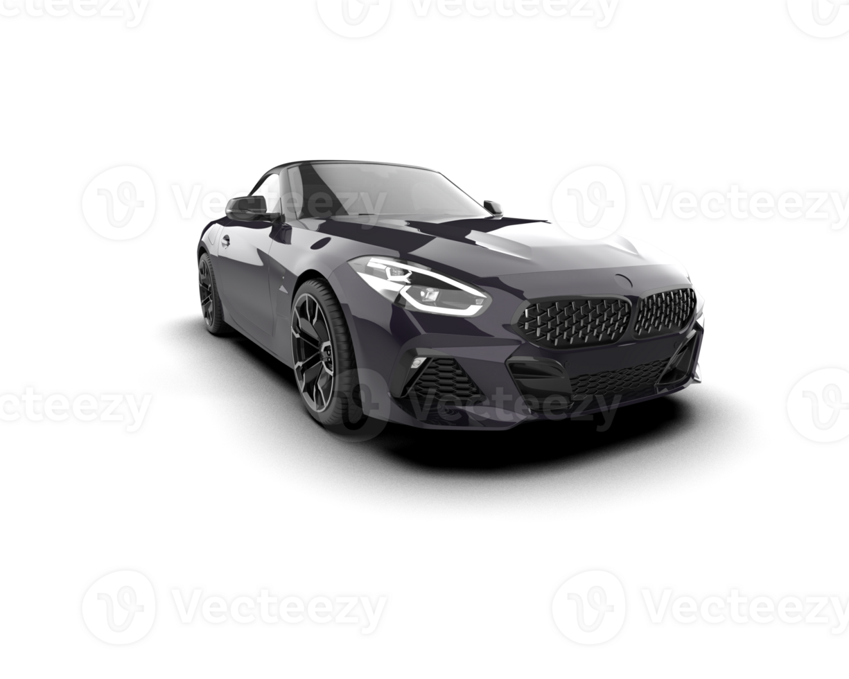 Realistic sport car isolated on background. 3d rendering - illustration png
