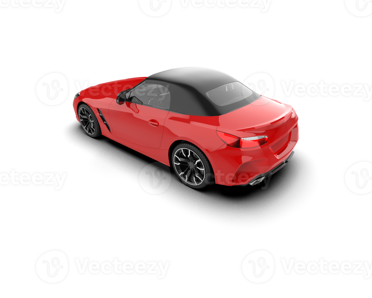 Realistic sport car isolated on background. 3d rendering - illustration png