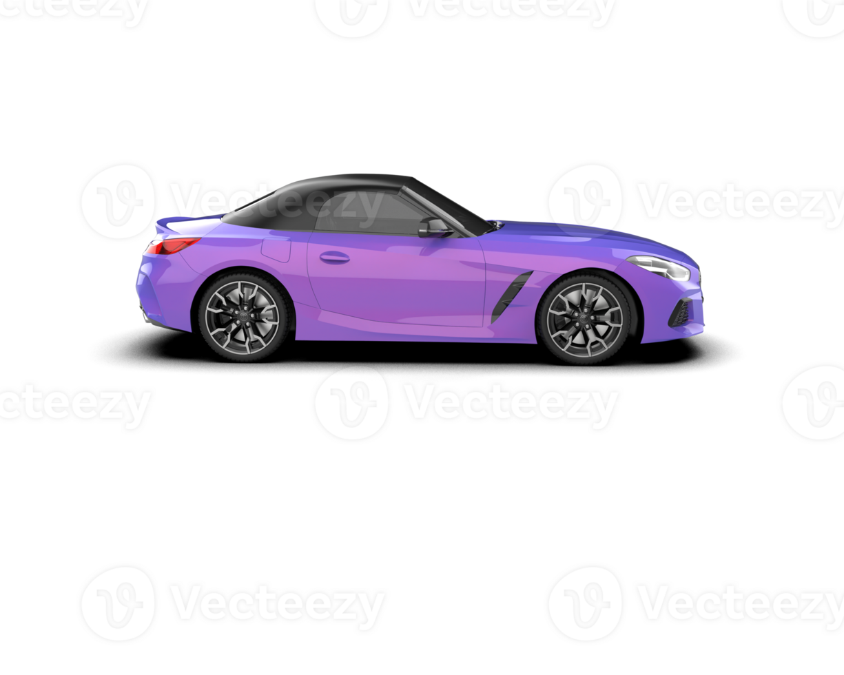 Realistic sport car isolated on background. 3d rendering - illustration png