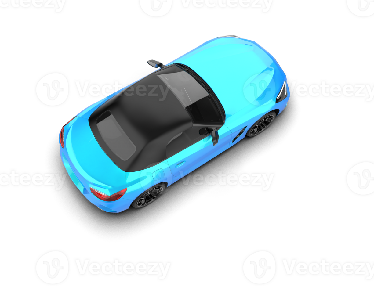 Realistic sport car isolated on background. 3d rendering - illustration png