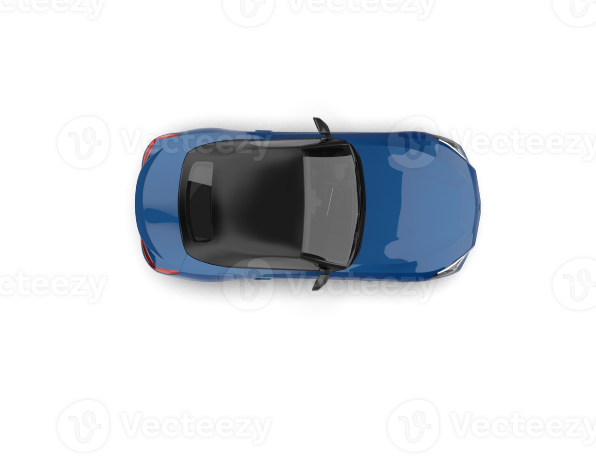 Realistic sport car isolated on background. 3d rendering - illustration png