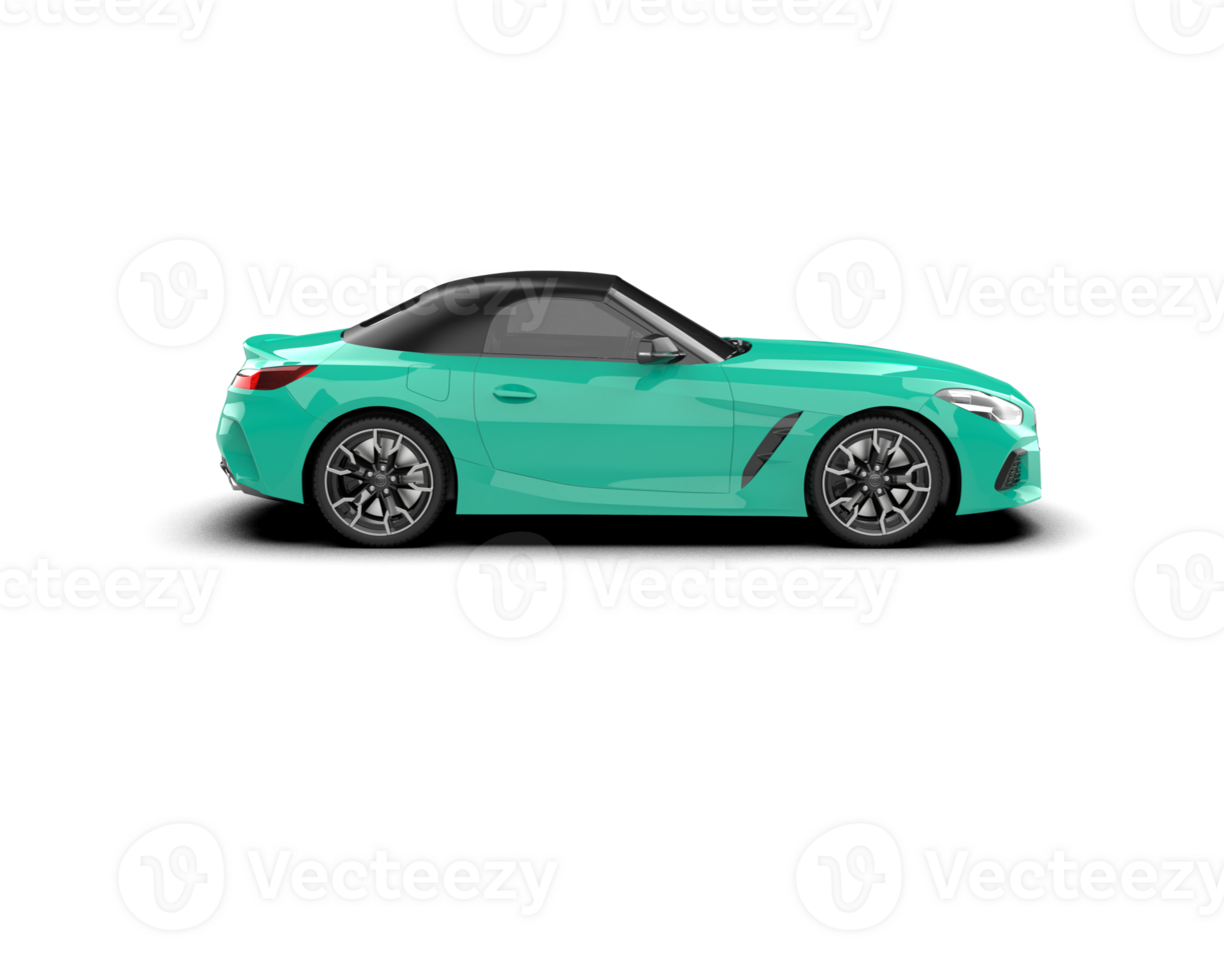 Realistic sport car isolated on background. 3d rendering - illustration png