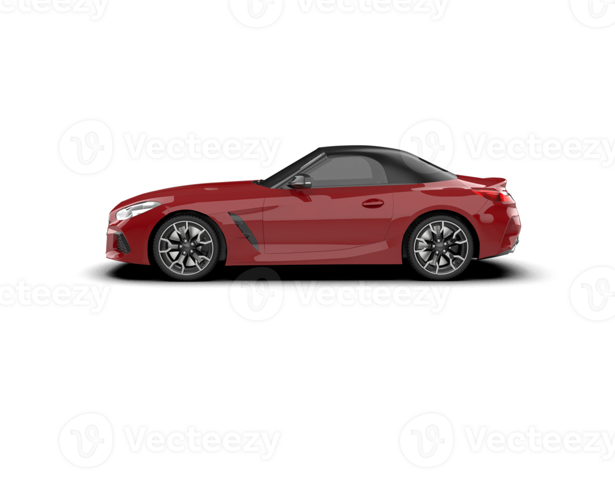 Realistic sport car isolated on background. 3d rendering - illustration png