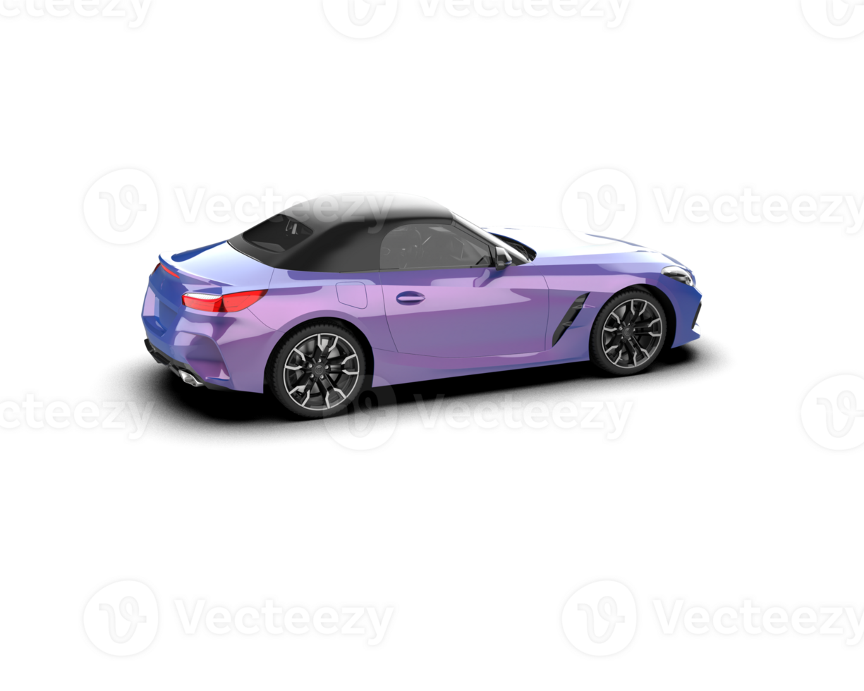 Realistic sport car isolated on background. 3d rendering - illustration png
