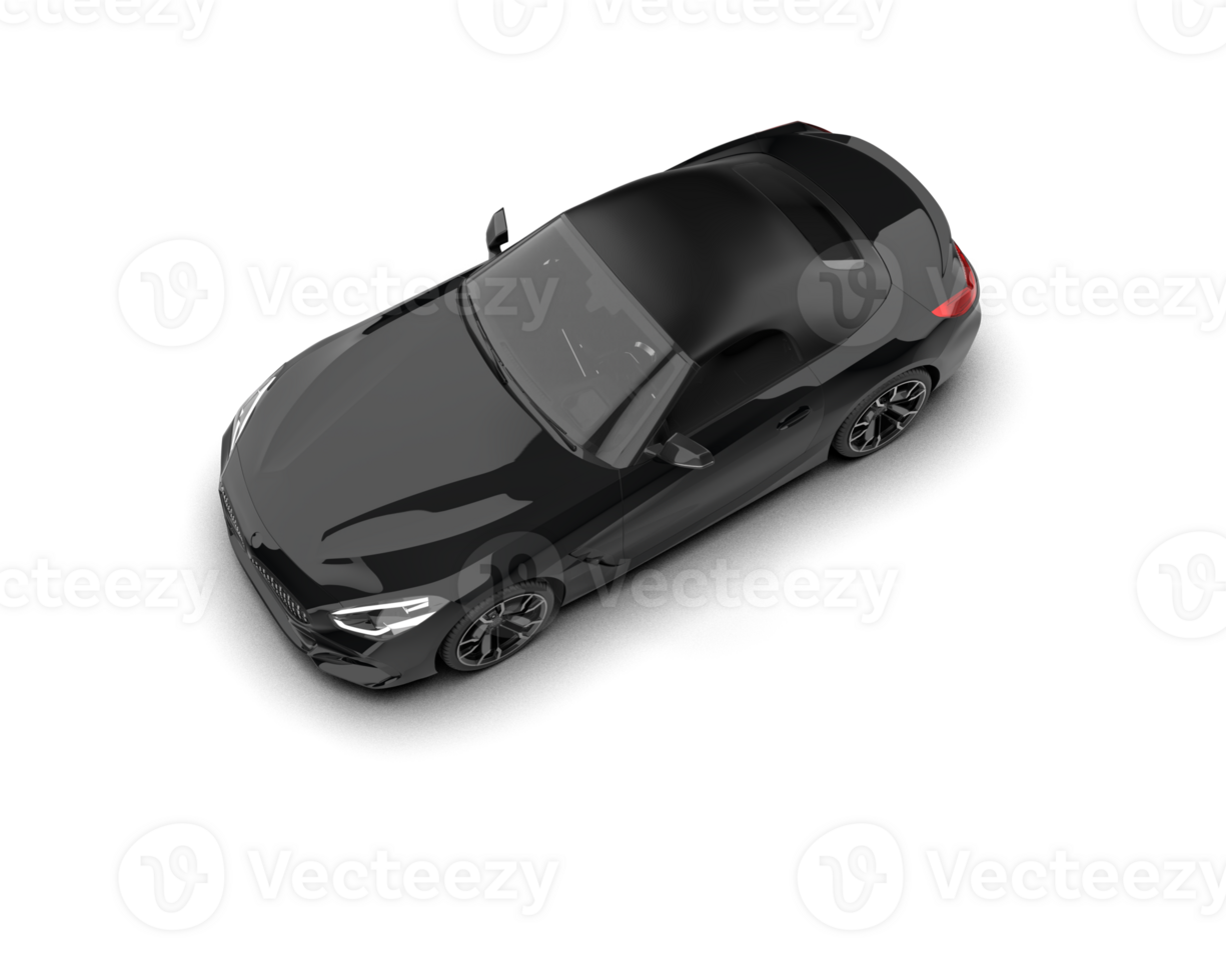 Realistic sport car isolated on background. 3d rendering - illustration png