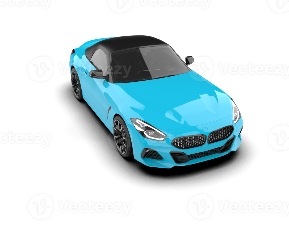 Realistic sport car isolated on background. 3d rendering - illustration png