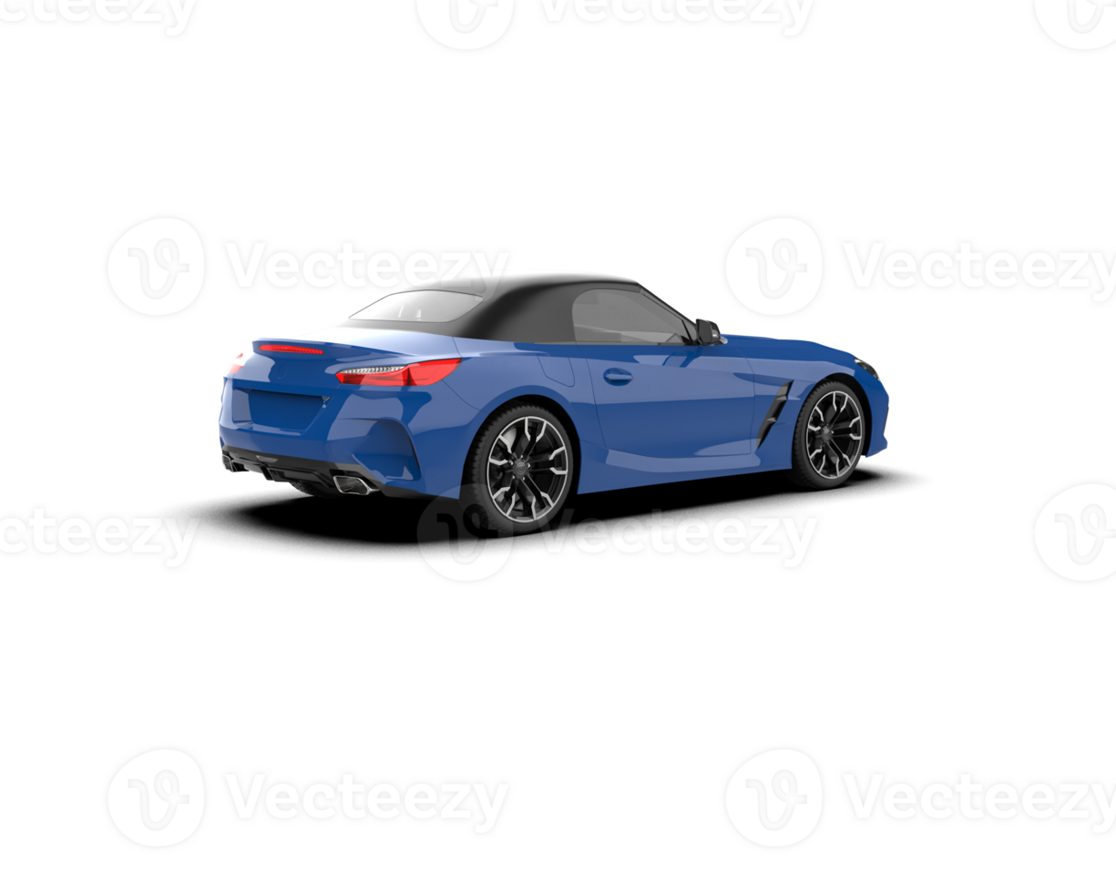 Realistic sport car isolated on background. 3d rendering - illustration png