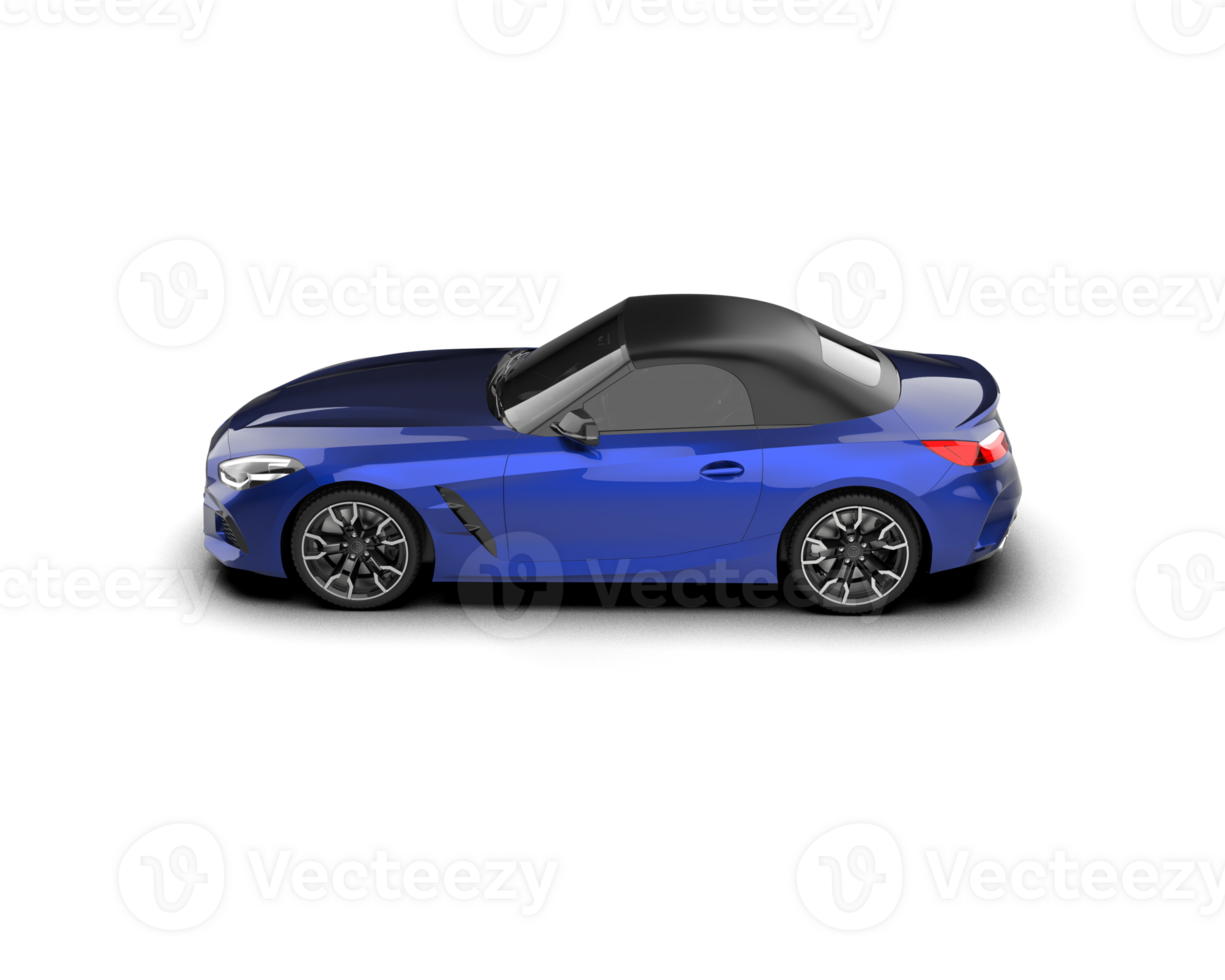 Realistic sport car isolated on background. 3d rendering - illustration png