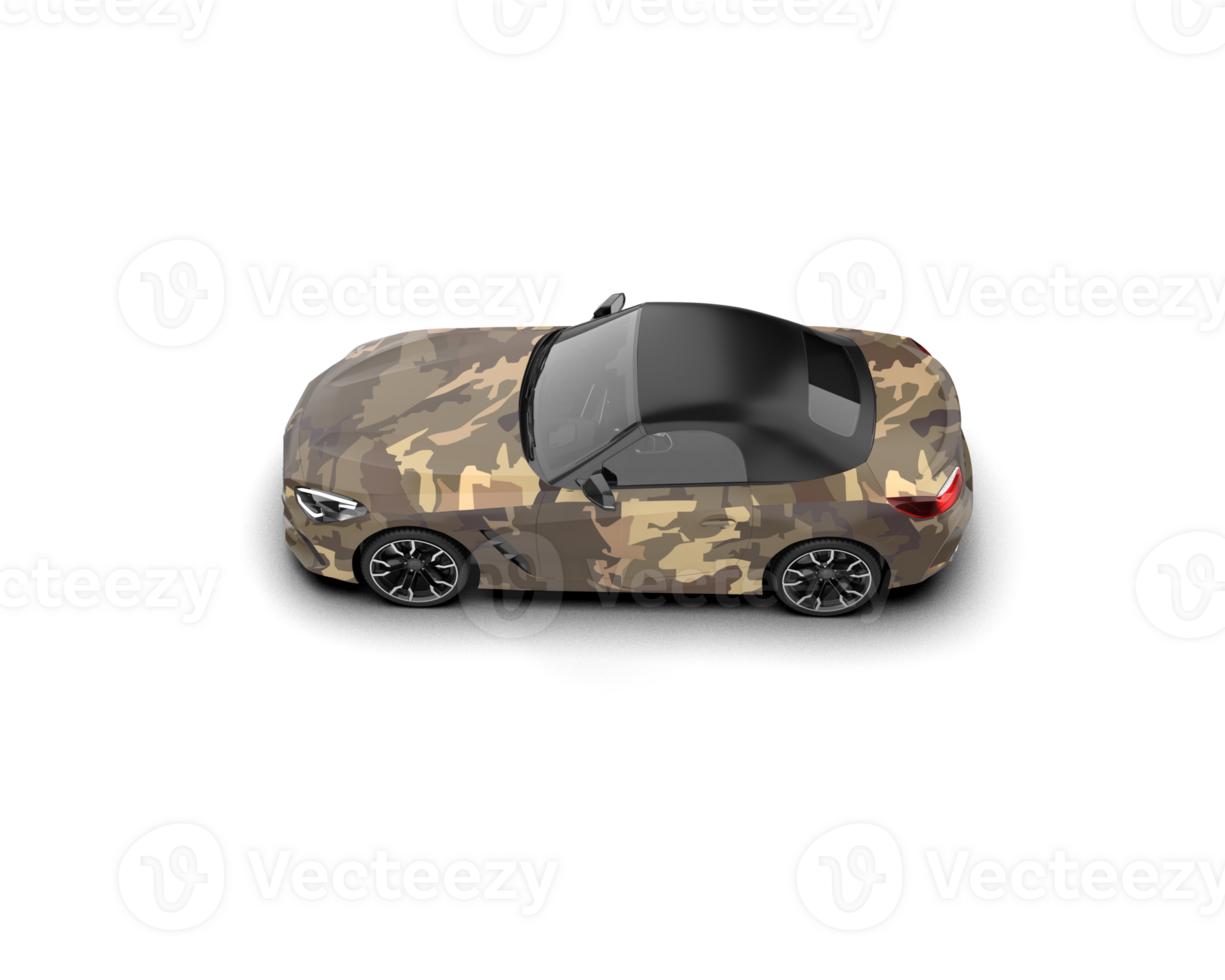 Realistic sport car isolated on background. 3d rendering - illustration png