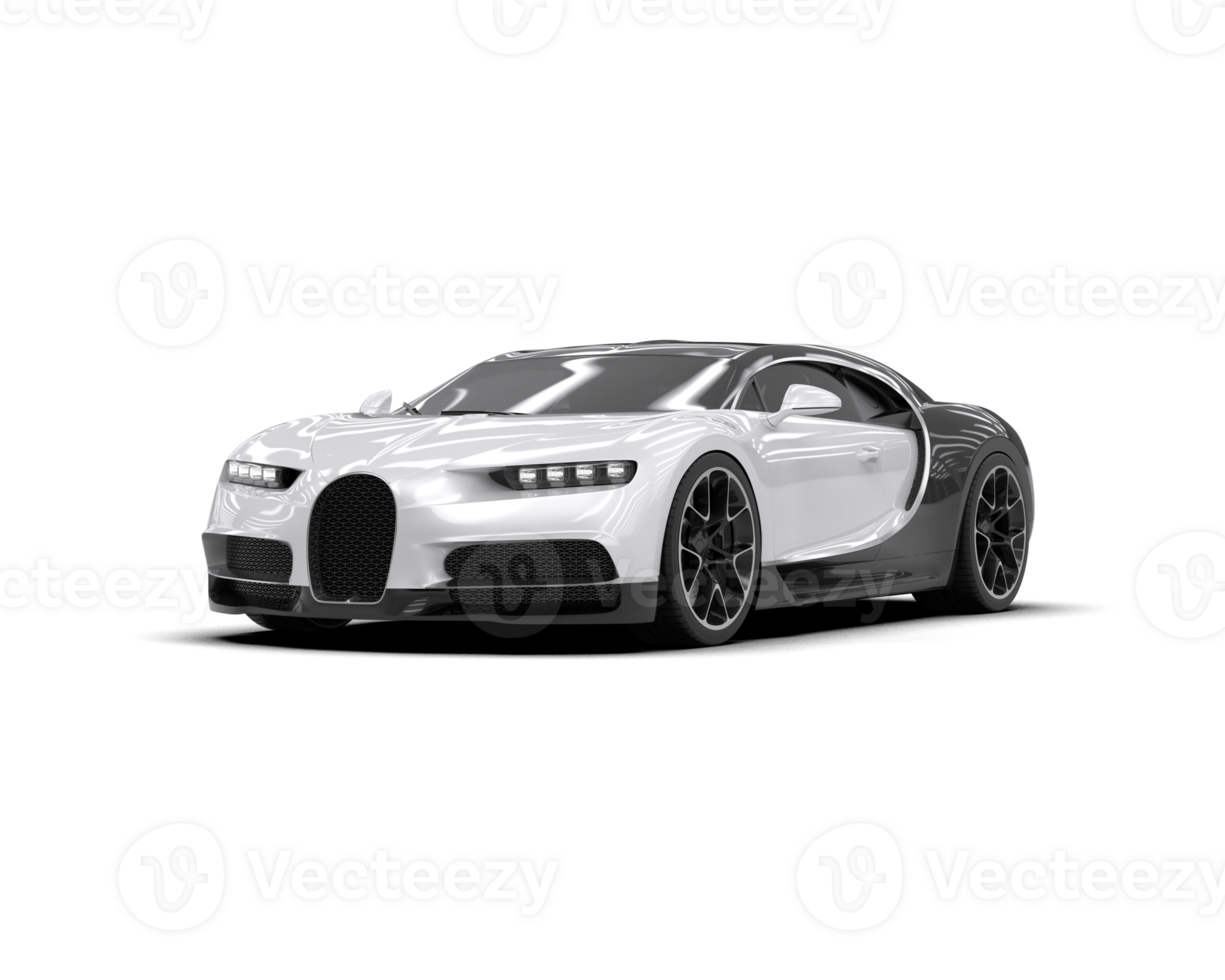 Realistic sport car isolated on background. 3d rendering - illustration png