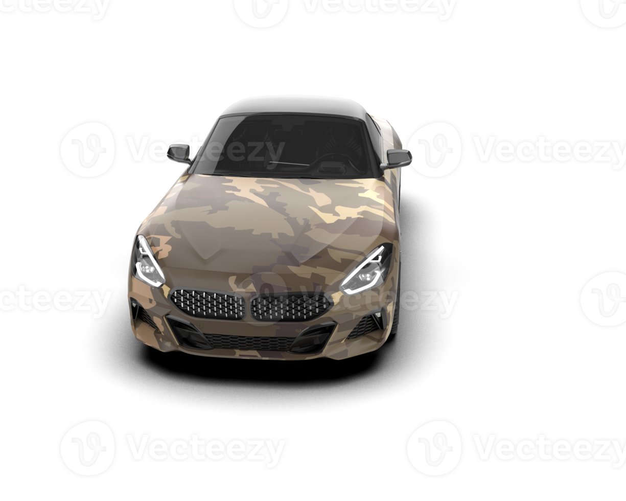 Realistic sport car isolated on background. 3d rendering - illustration png