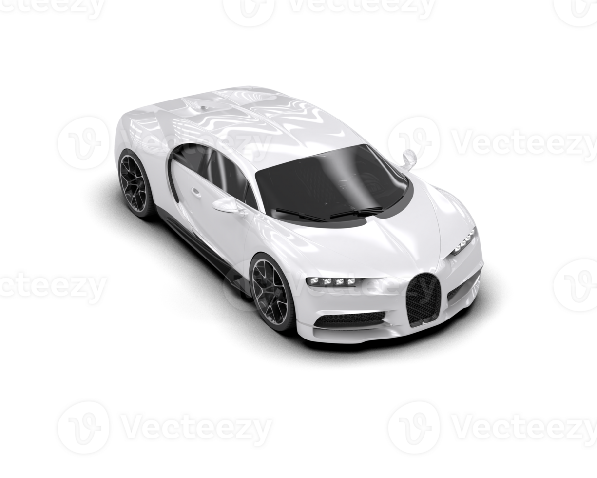 Realistic sport car isolated on background. 3d rendering - illustration png