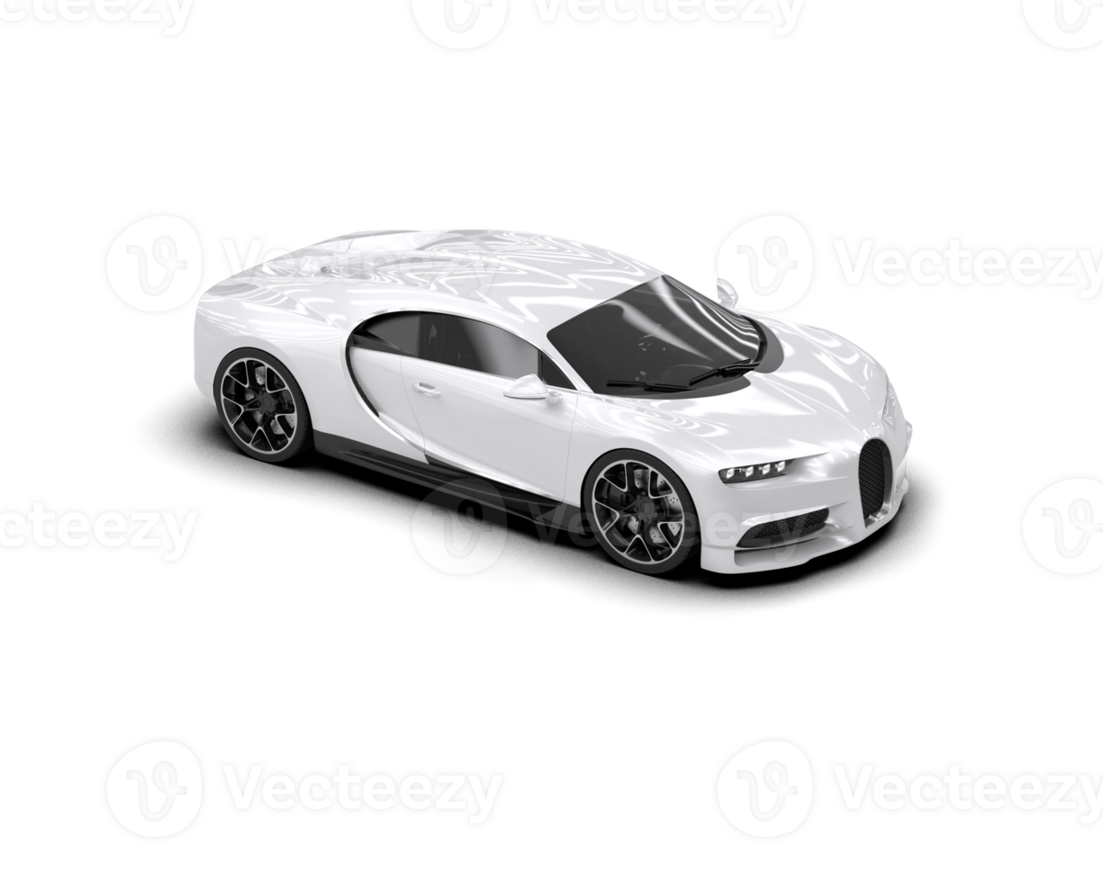 Realistic sport car isolated on background. 3d rendering - illustration png