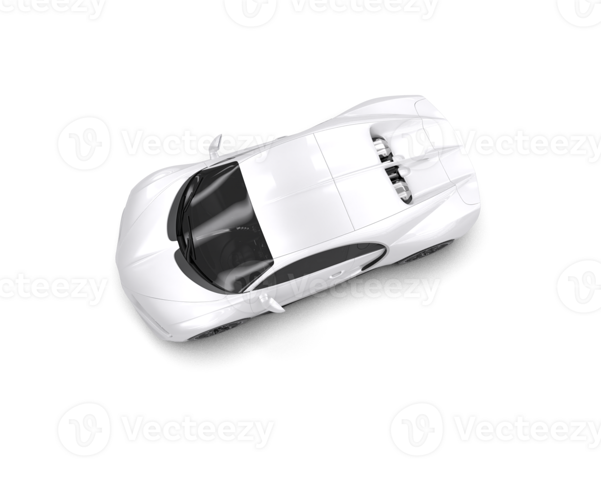 Realistic sport car isolated on background. 3d rendering - illustration png