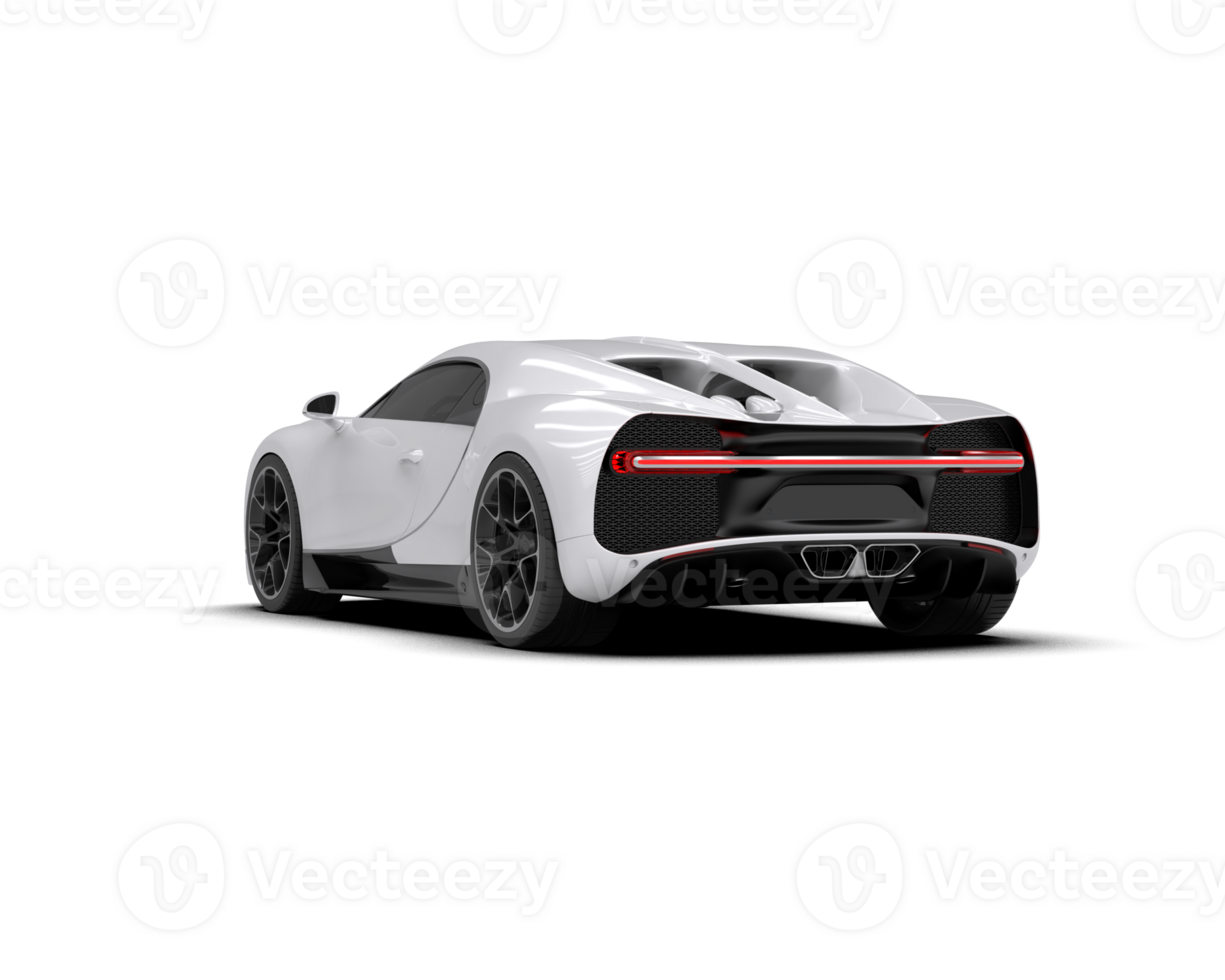Realistic sport car isolated on background. 3d rendering - illustration png