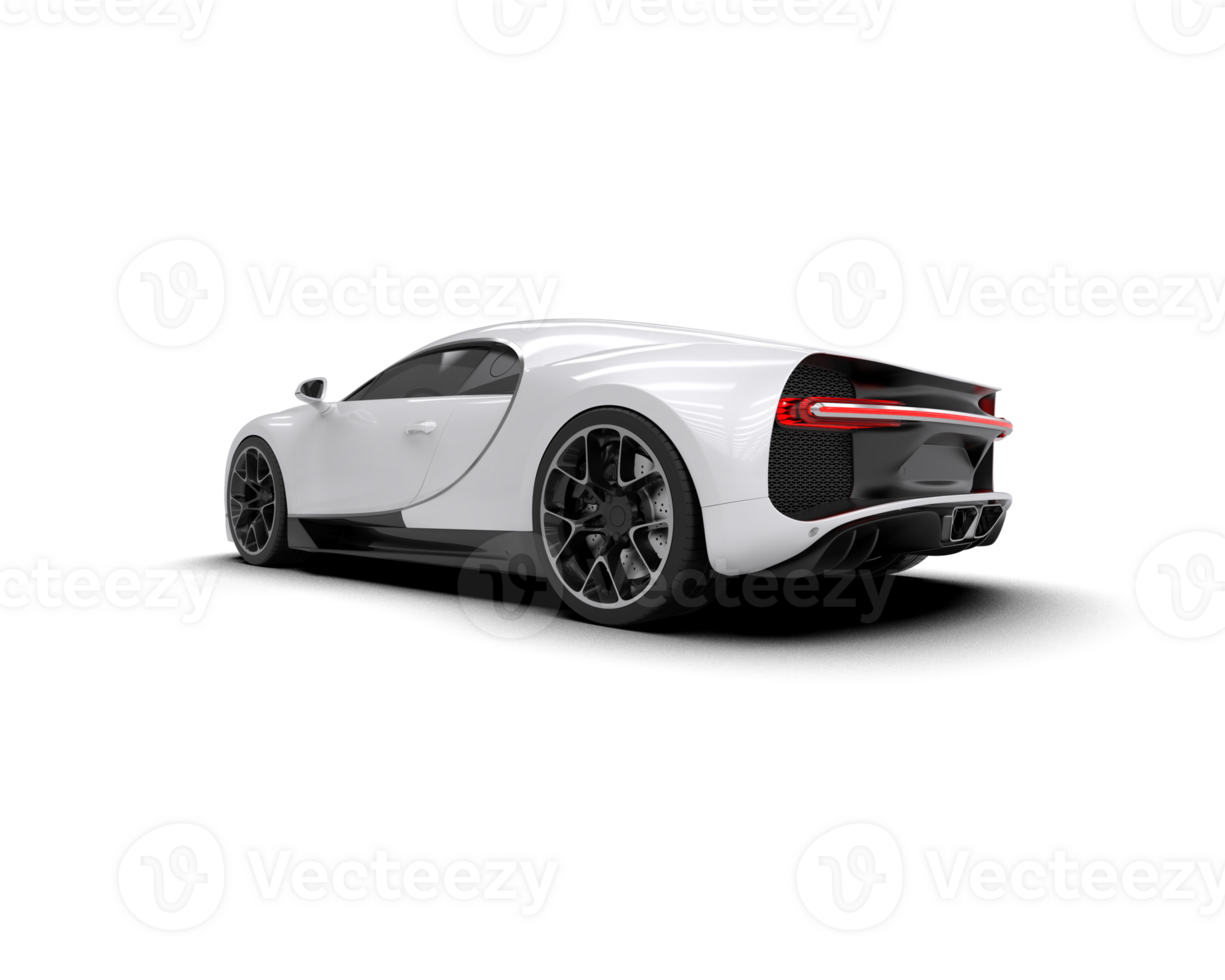 Realistic sport car isolated on background. 3d rendering - illustration png