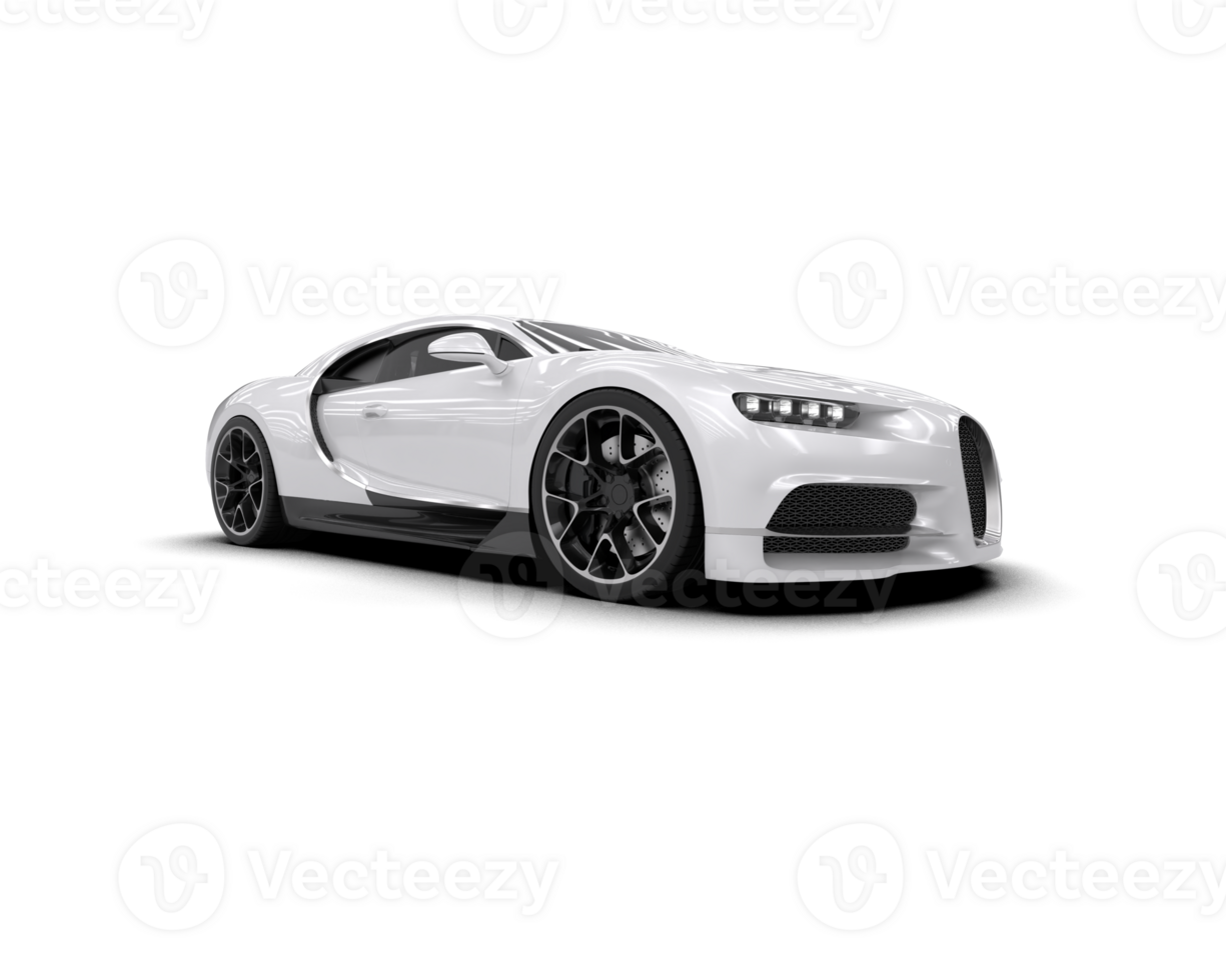Realistic sport car isolated on background. 3d rendering - illustration png