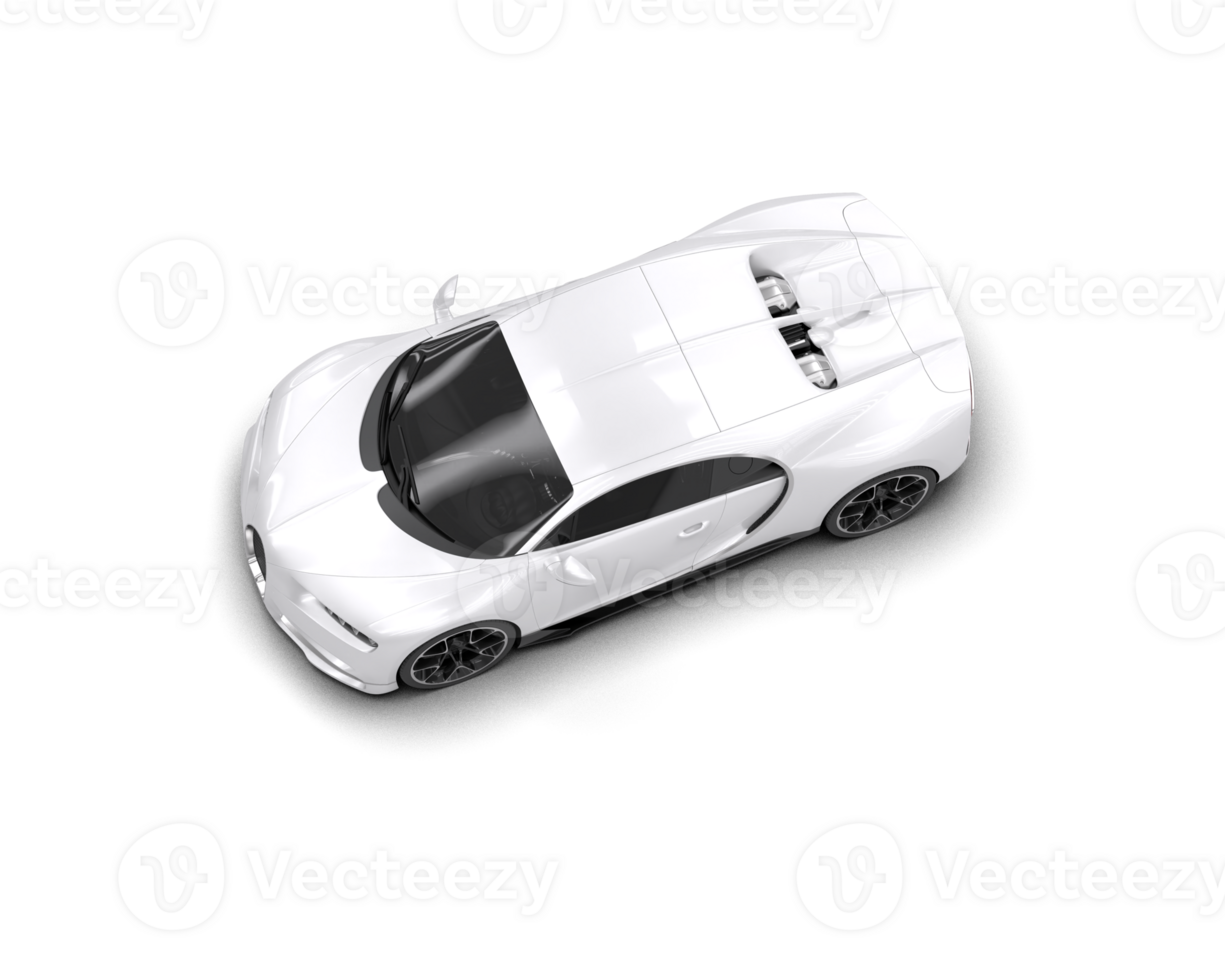 Realistic sport car isolated on background. 3d rendering - illustration png