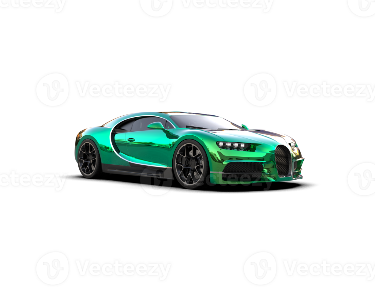 Realistic sport car isolated on background. 3d rendering - illustration png