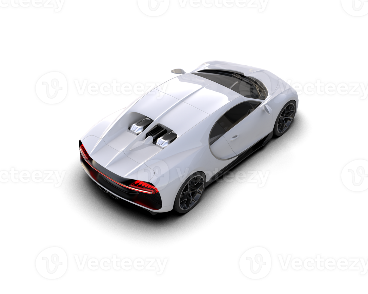 Realistic sport car isolated on background. 3d rendering - illustration png