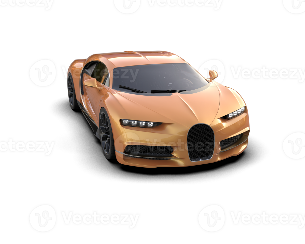 Realistic sport car isolated on background. 3d rendering - illustration png