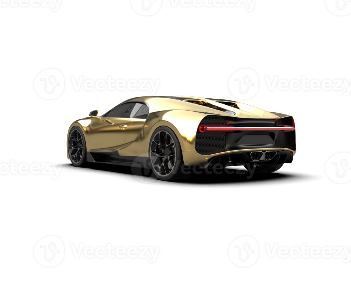 Realistic sport car isolated on background. 3d rendering - illustration png