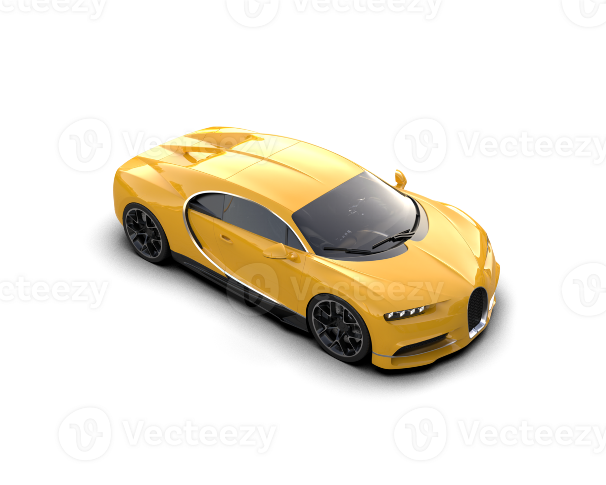Realistic sport car isolated on background. 3d rendering - illustration png