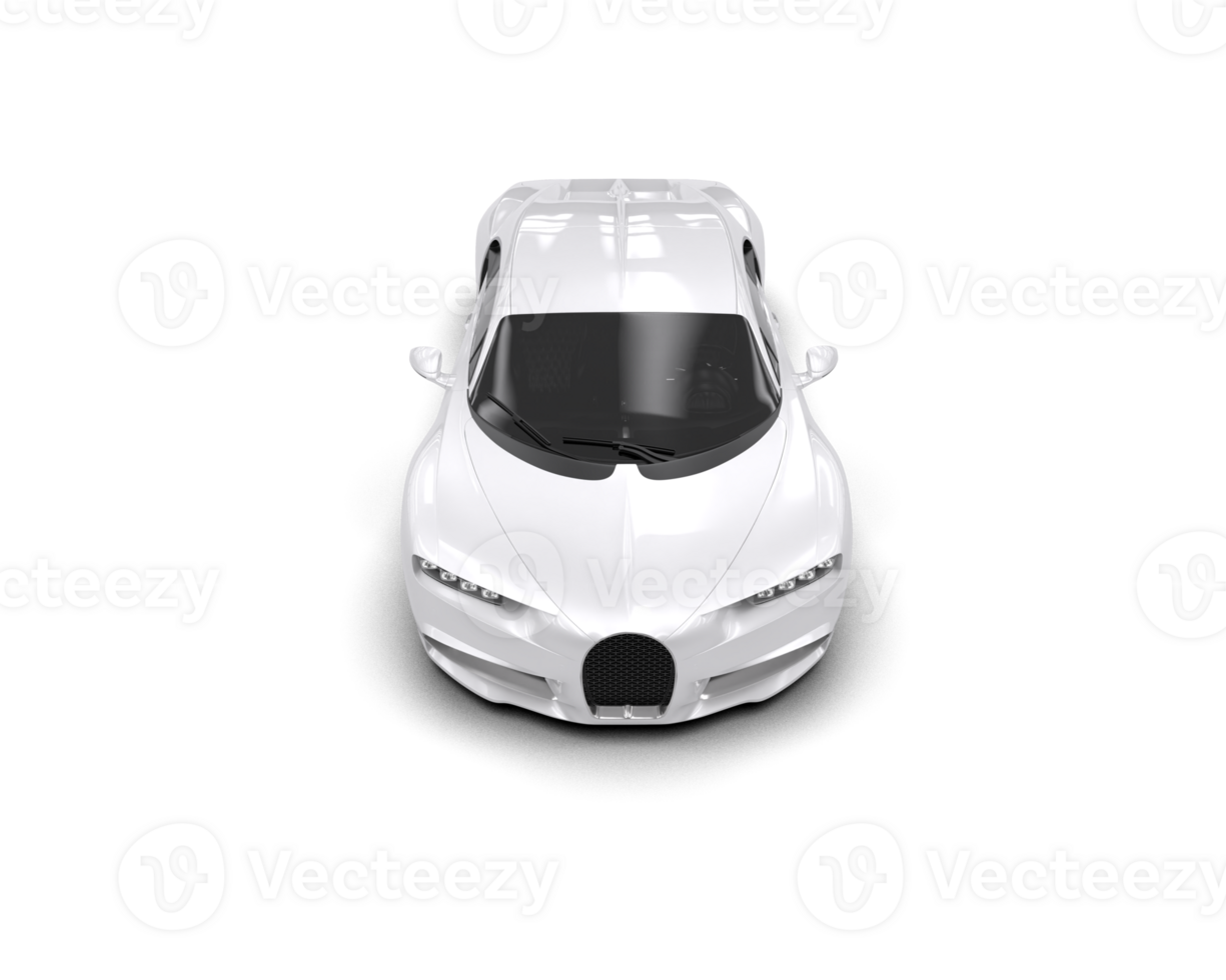 Realistic sport car isolated on background. 3d rendering - illustration png