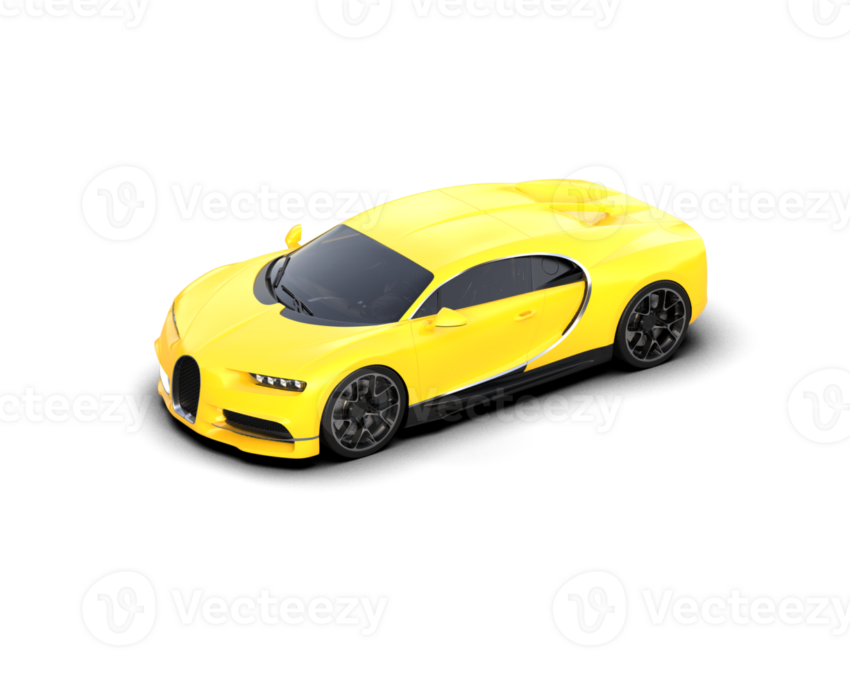 Realistic sport car isolated on background. 3d rendering - illustration png