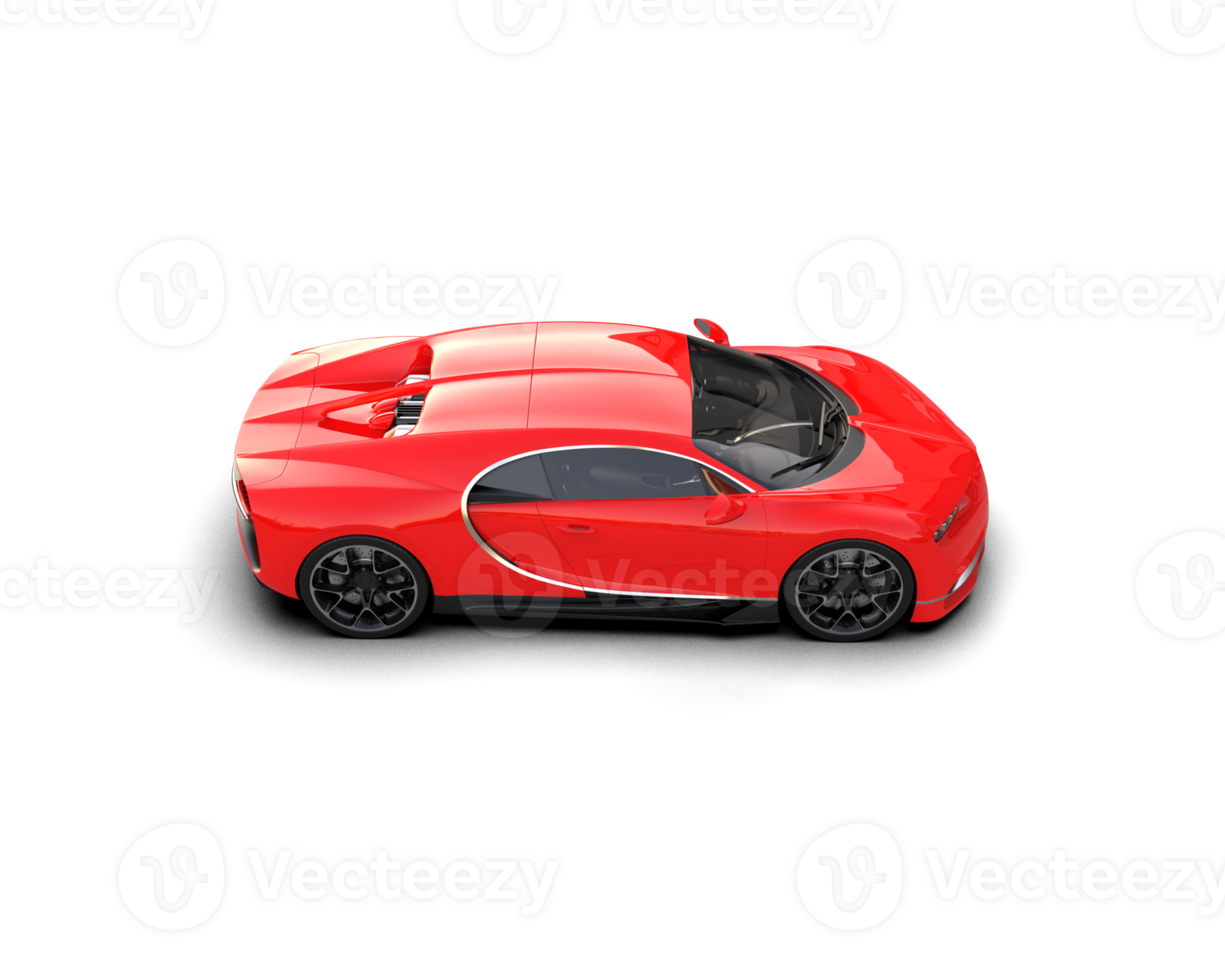 Realistic sport car isolated on background. 3d rendering - illustration png