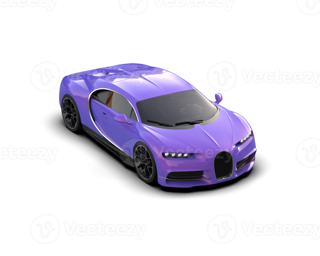Realistic sport car isolated on background. 3d rendering - illustration png