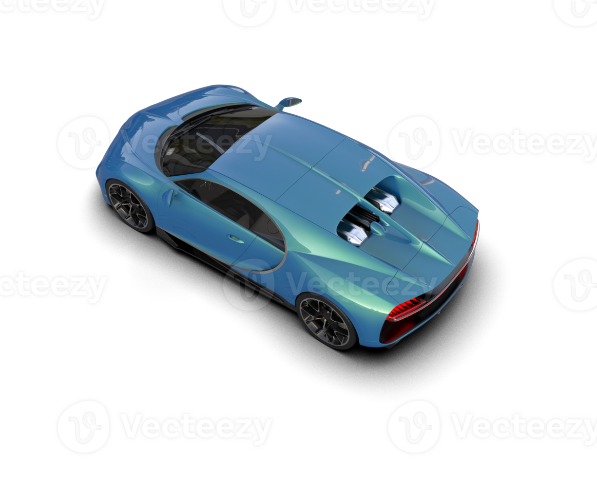 Realistic sport car isolated on background. 3d rendering - illustration png