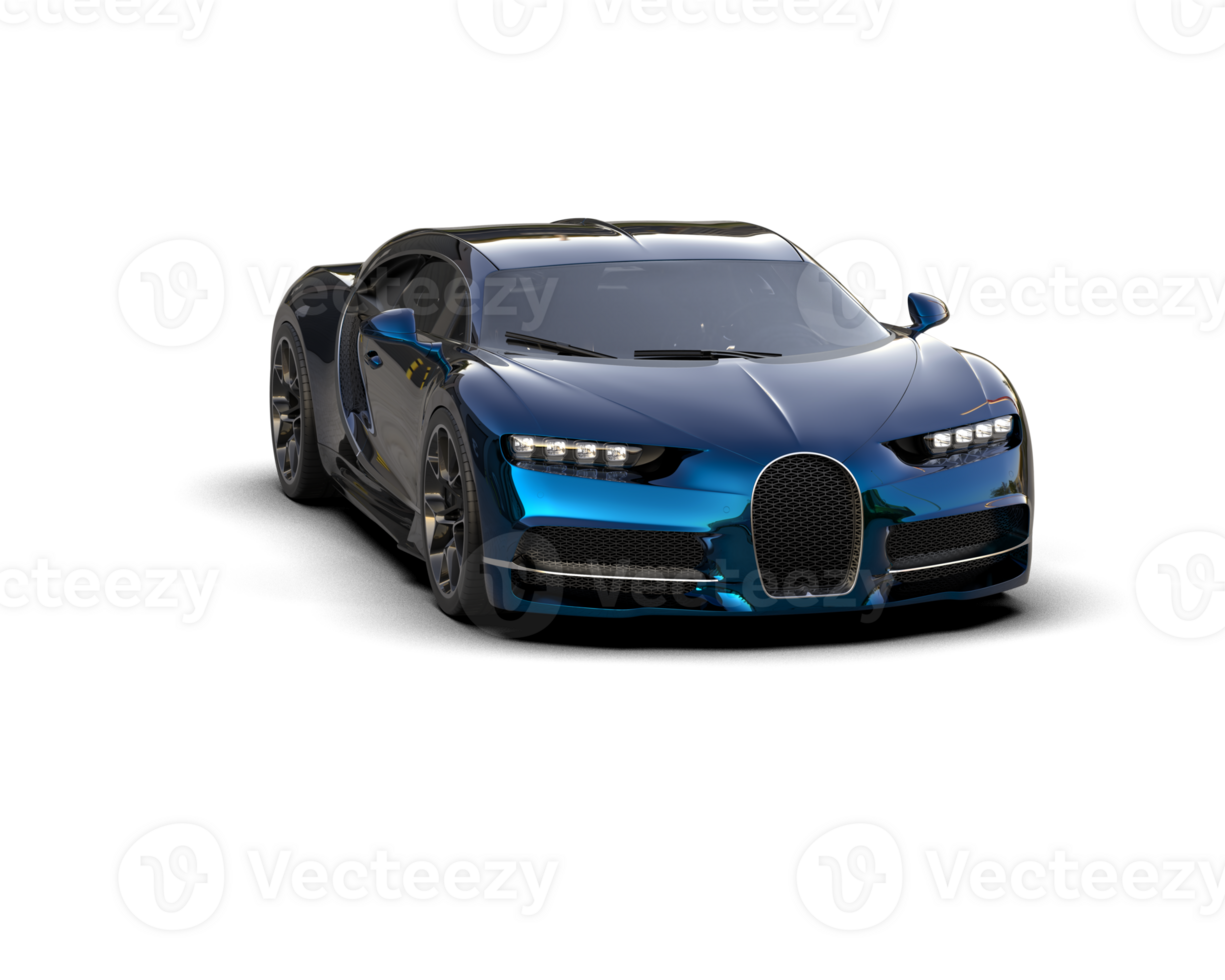 Realistic sport car isolated on background. 3d rendering - illustration png