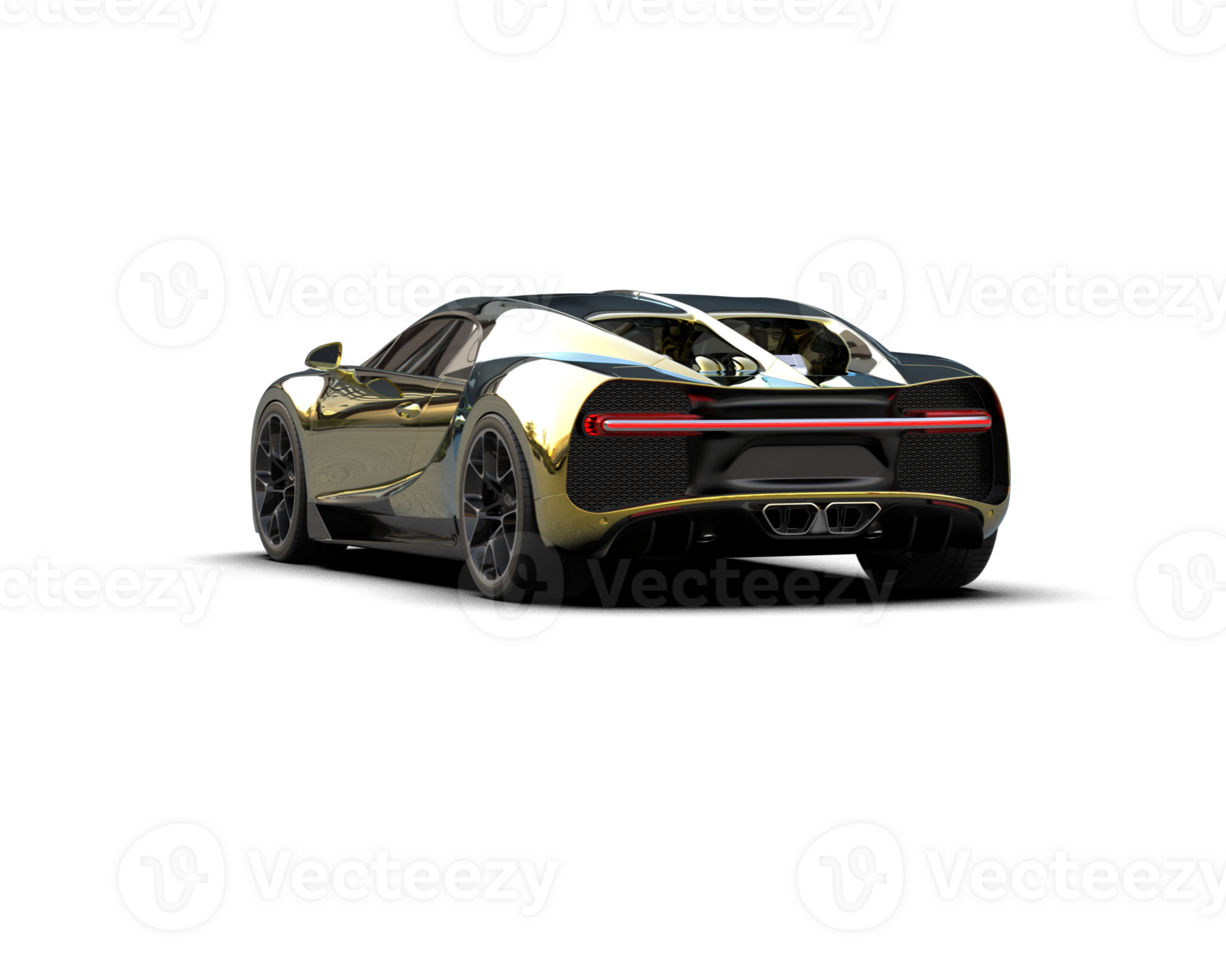 Realistic sport car isolated on background. 3d rendering - illustration png