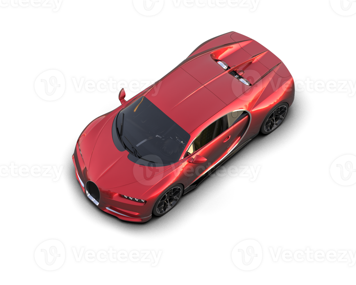 Realistic sport car isolated on background. 3d rendering - illustration png