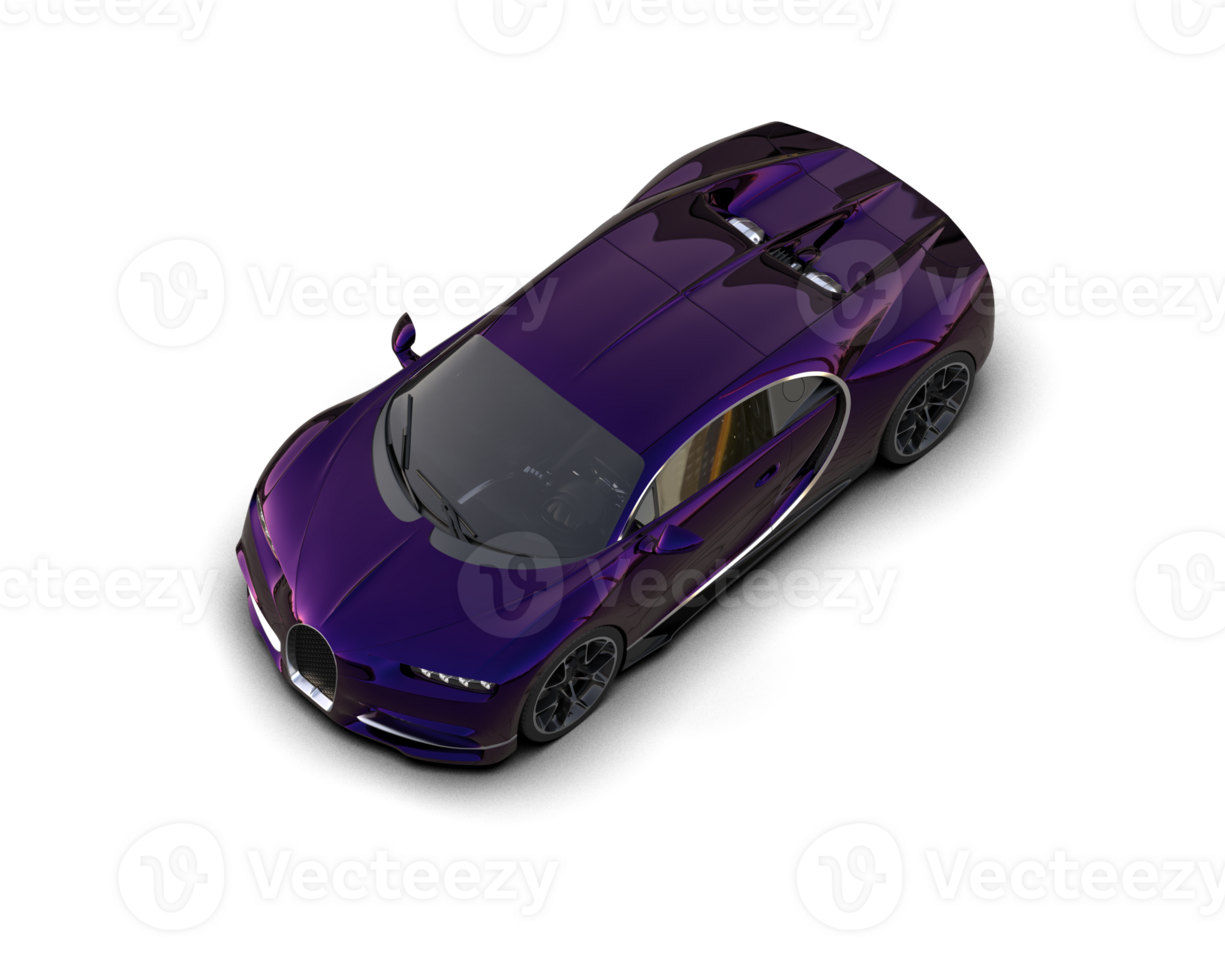 Realistic sport car isolated on background. 3d rendering - illustration png