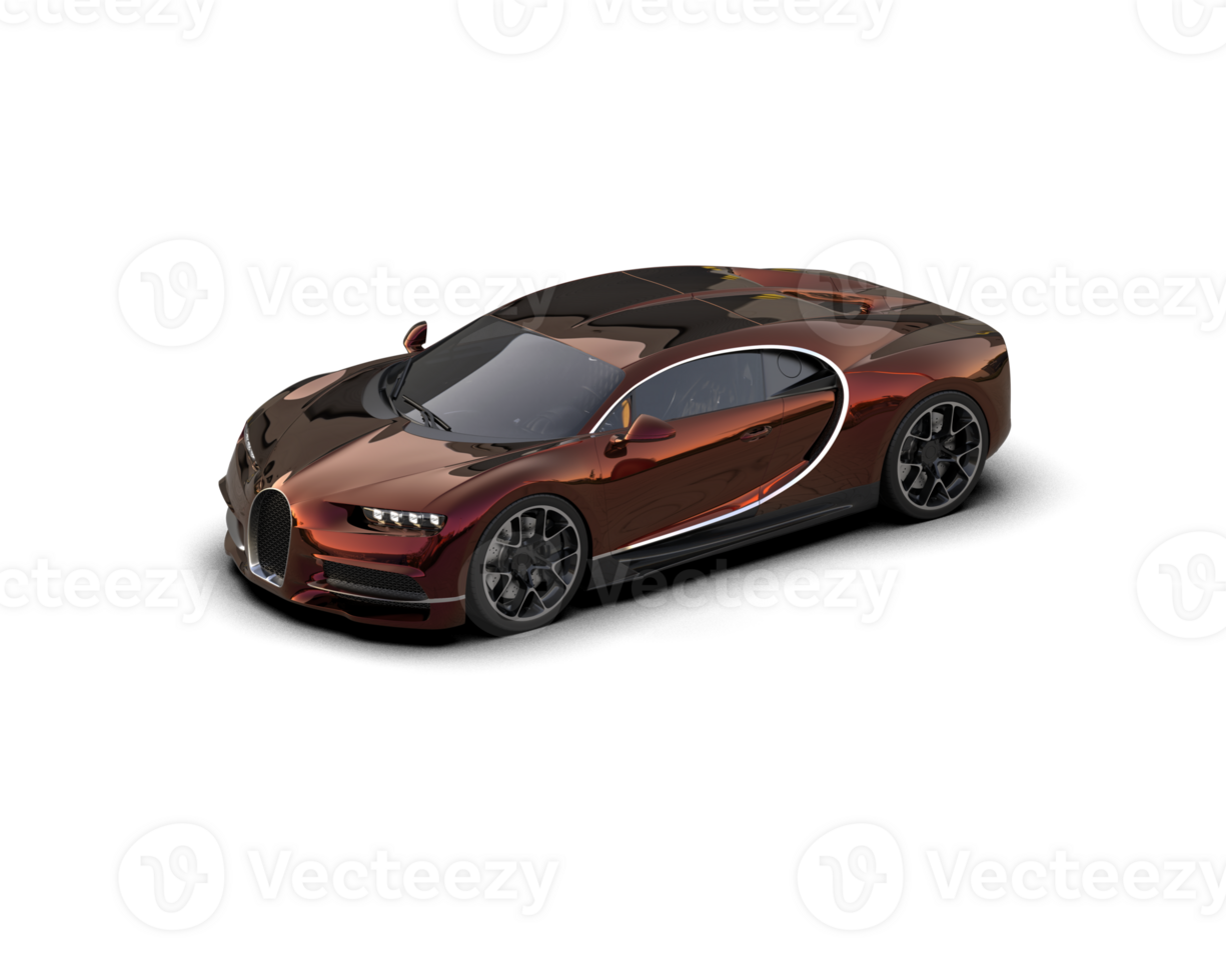 Realistic sport car isolated on background. 3d rendering - illustration png