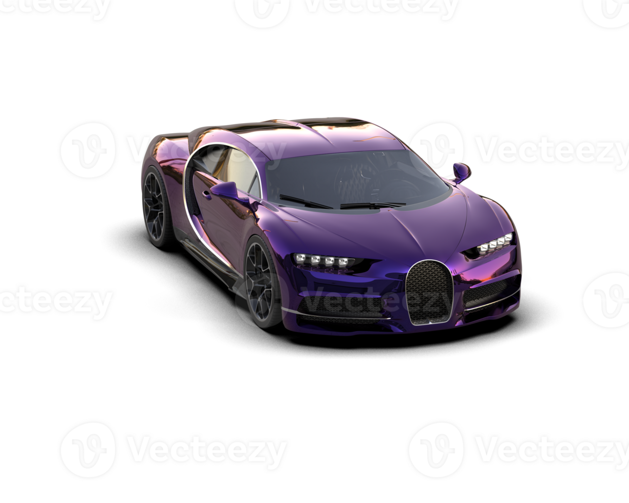 Realistic sport car isolated on background. 3d rendering - illustration png