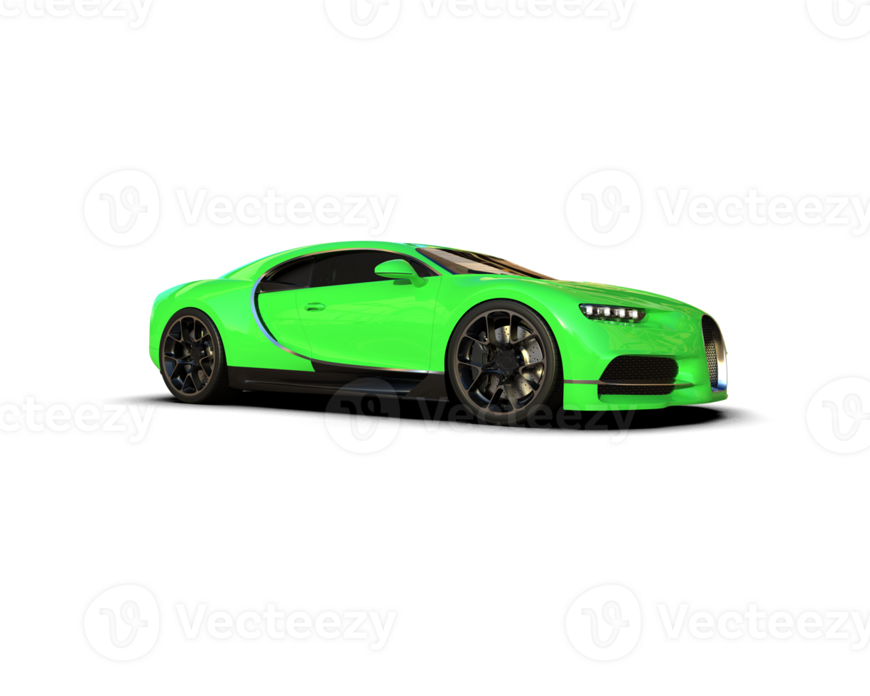 Realistic sport car isolated on background. 3d rendering - illustration png