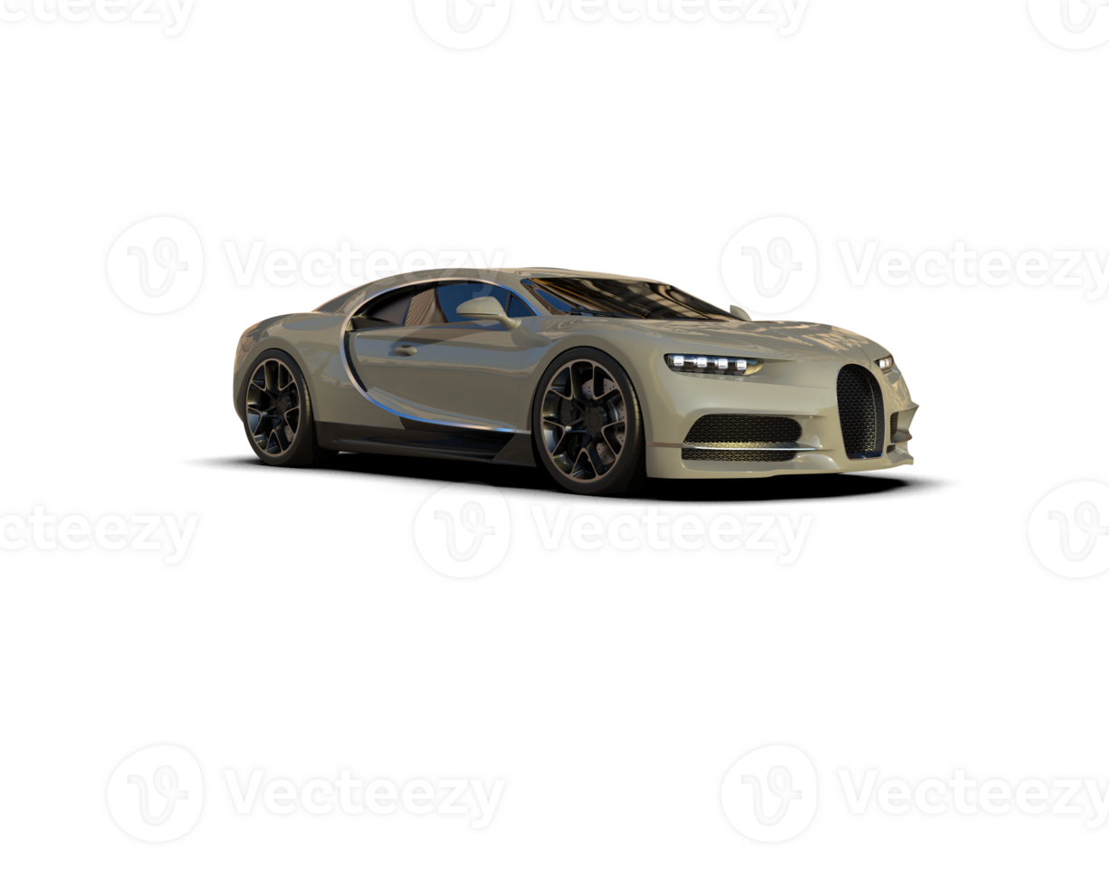 Realistic sport car isolated on background. 3d rendering - illustration png