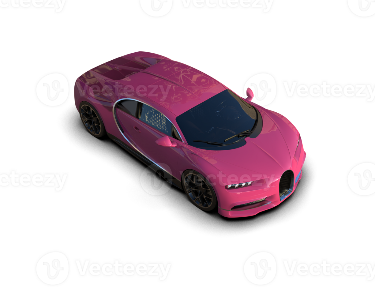 Realistic sport car isolated on background. 3d rendering - illustration png
