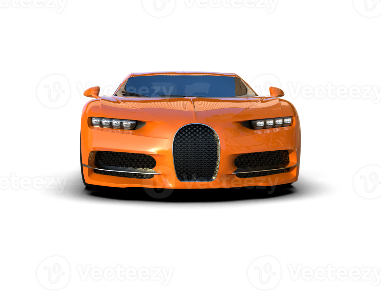 Realistic sport car isolated on background. 3d rendering - illustration png