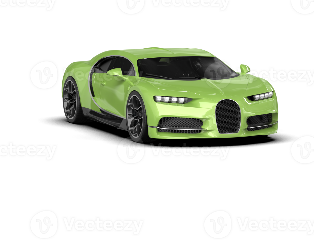 Realistic sport car isolated on background. 3d rendering - illustration png