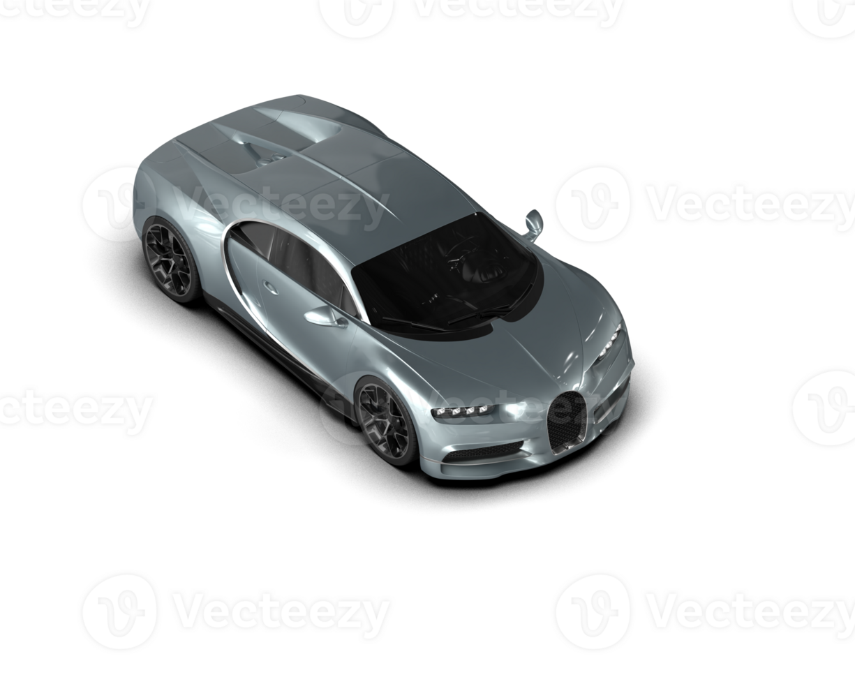Realistic sport car isolated on background. 3d rendering - illustration png
