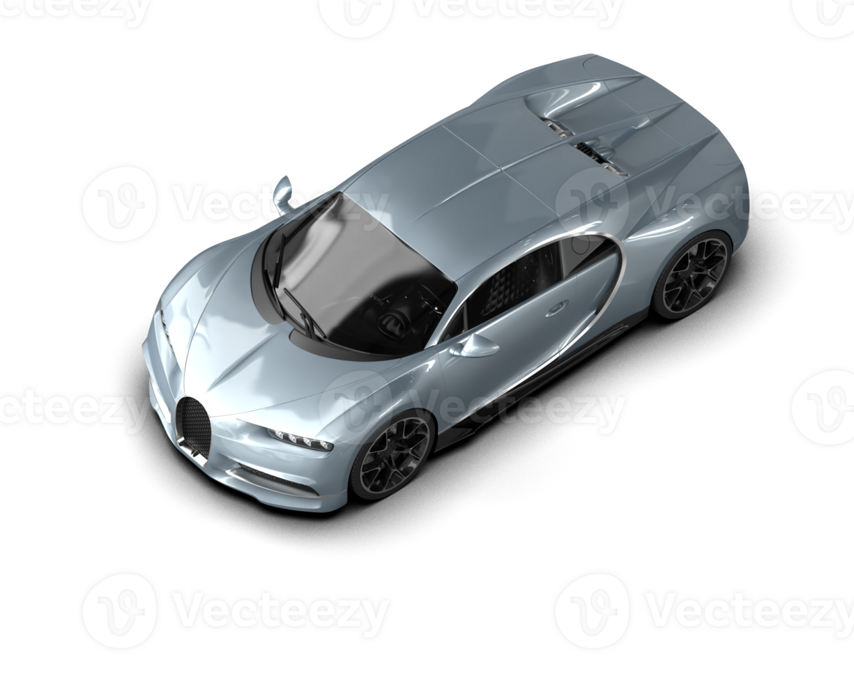 Realistic sport car isolated on background. 3d rendering - illustration png