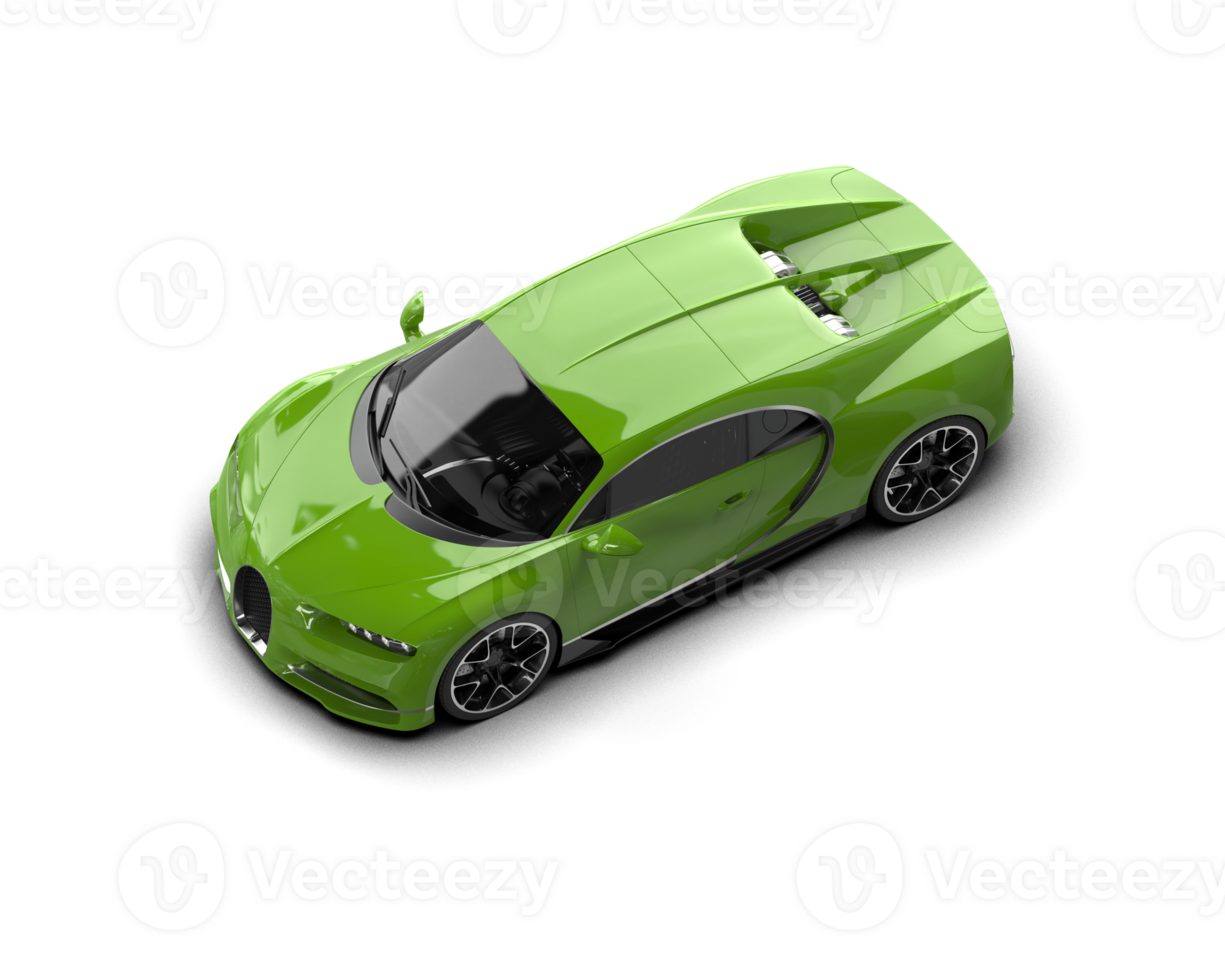 Realistic sport car isolated on background. 3d rendering - illustration png