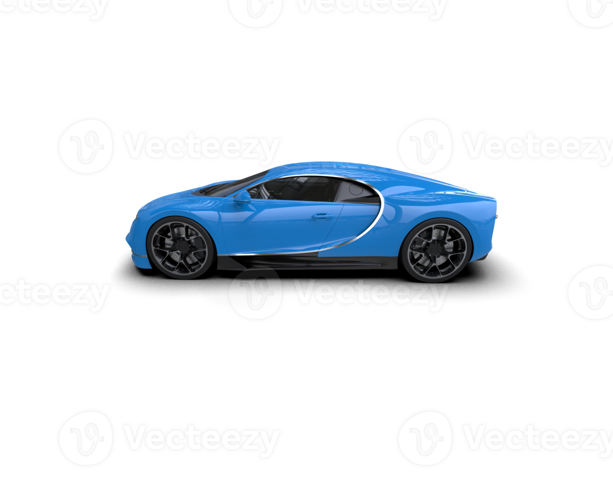 Realistic sport car isolated on background. 3d rendering - illustration png