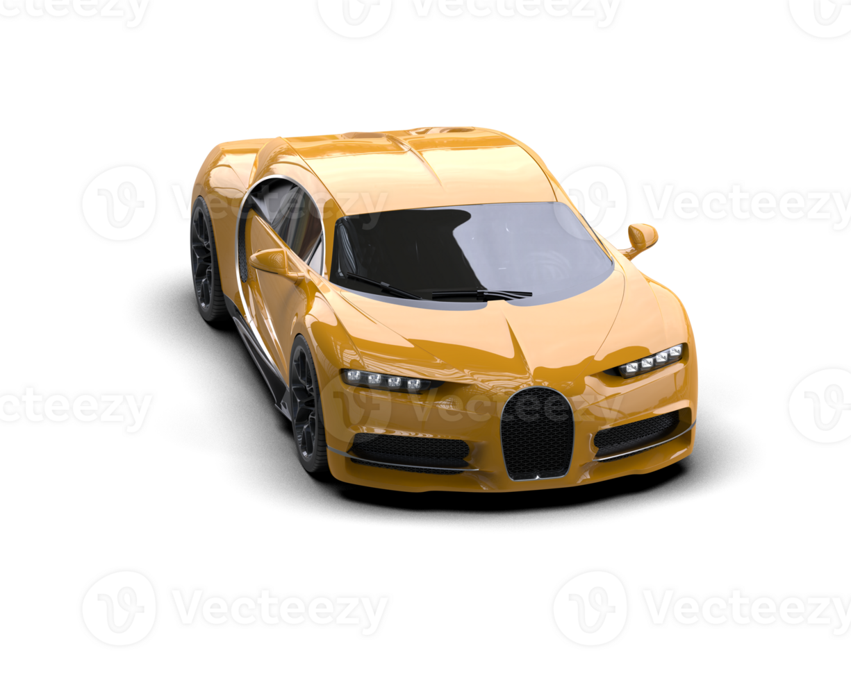 Realistic sport car isolated on background. 3d rendering - illustration png
