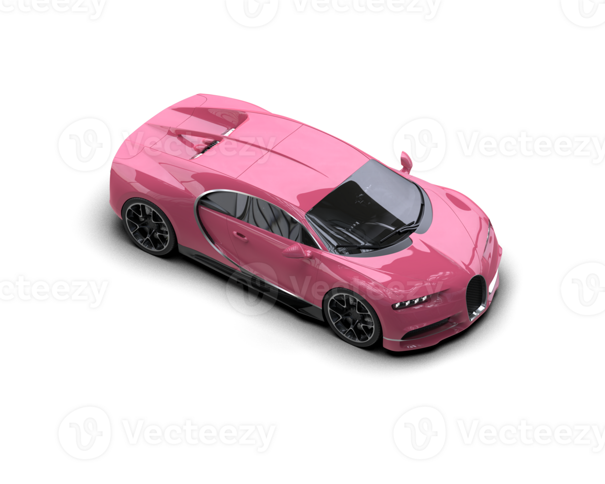 Realistic sport car isolated on background. 3d rendering - illustration png